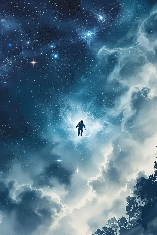 夜航星图电影海报——星际导航员与古老星图