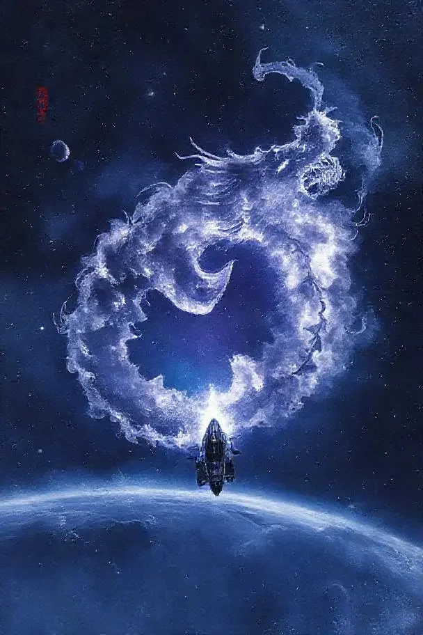 星海拾遗剧集海报——驶向龙形星云的探索飞船