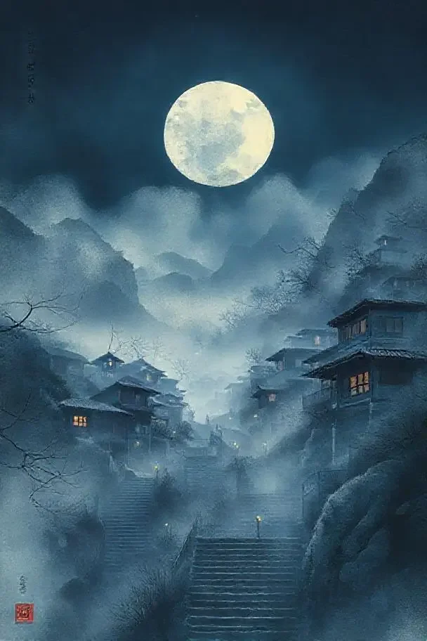 雾都往事剧集海报——浓雾中的山城老街